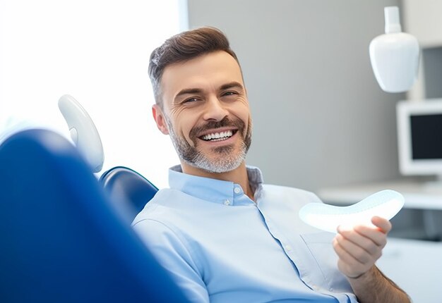 Foto foto de dentista fazendo tratamentos odontológicos profissionais