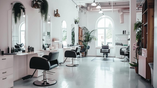 Foto de design de interiores de salão de cabeleireiro Gerar Ai