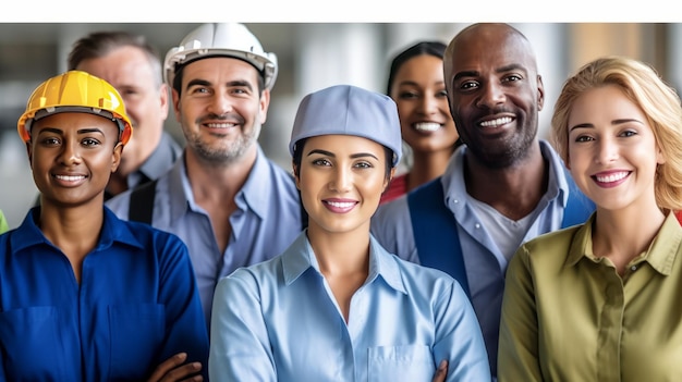 Foto foto de diversas pessoas multiétnicas com diferentes empregos