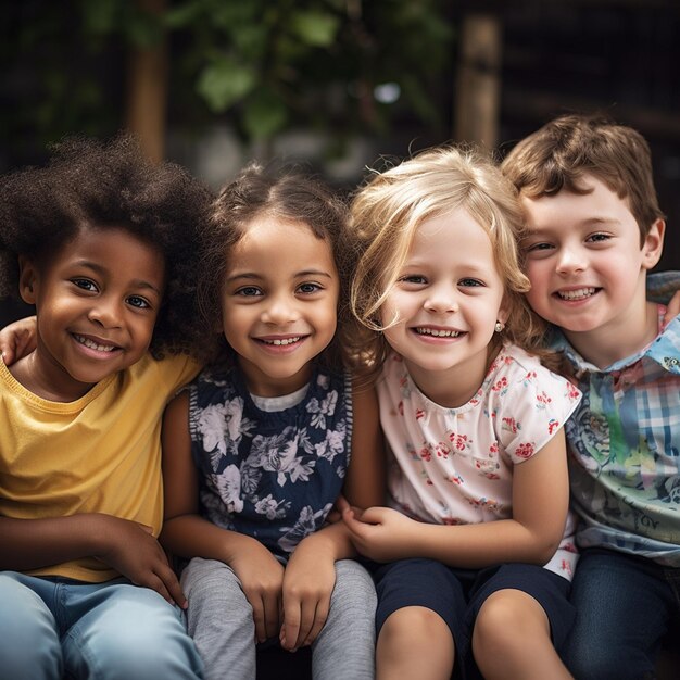 Foto foto de diversidade grupo de pessoas felicidade ou etnias diversas