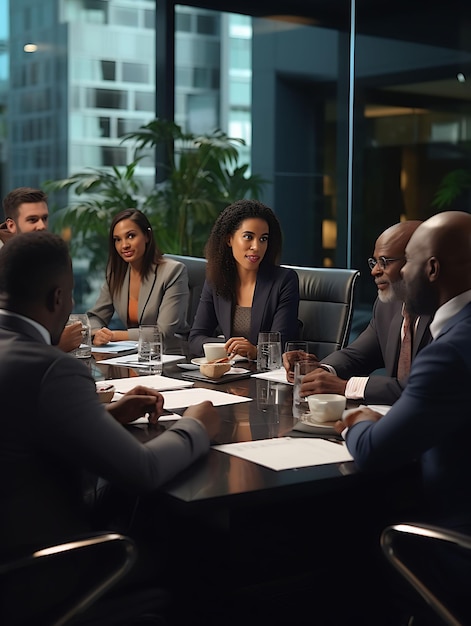 Foto de Diversidade na Liderança um Grupo Diverso de Executivos de D Diversidade Étnica Povos