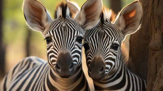 foto de duas zebras derretendo o coração com ênfase na expressão do amor