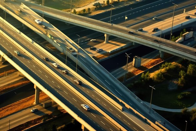 foto de estoque de fotografia de estrada viaduto Gerada por IA