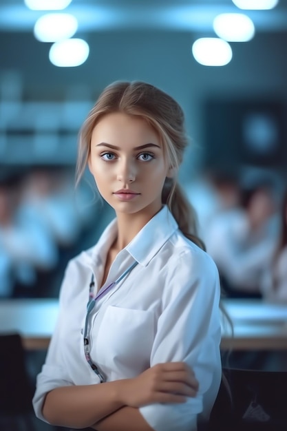 Foto de estudante vestindo uniforme