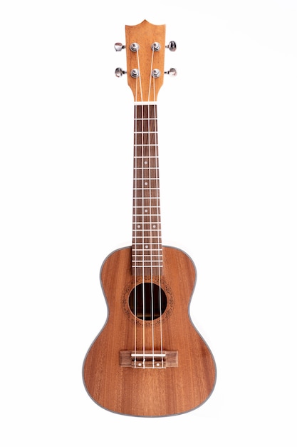 Foto de estúdio de guitarra ukulele