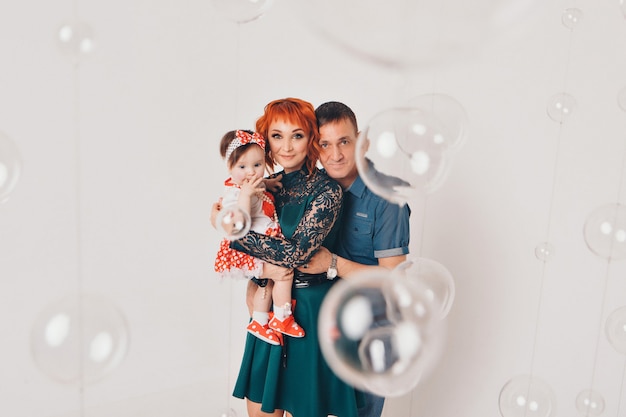 Foto de família com bolhas