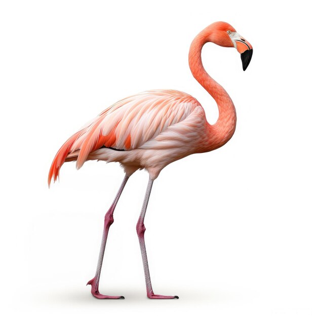 Foto foto de flamingo isolado em fundo branco