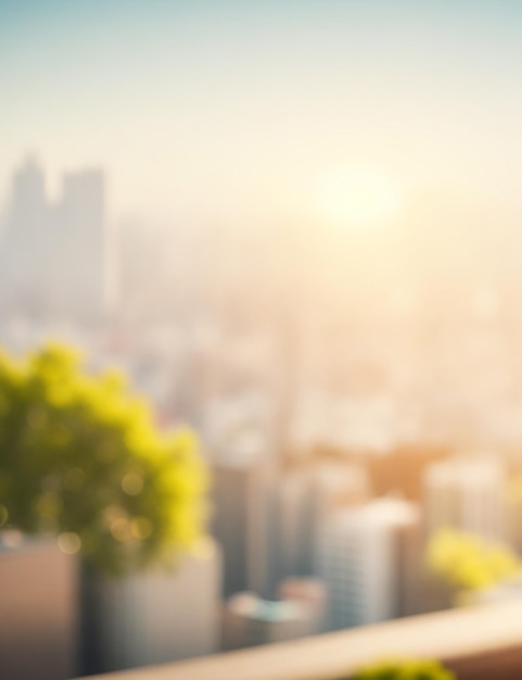 foto de foco da vista panorâmica do fundo da cidade em um fundo desfocado aconchegante