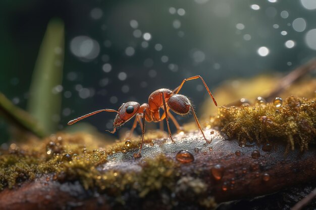 Foto de formiga de tiro macro