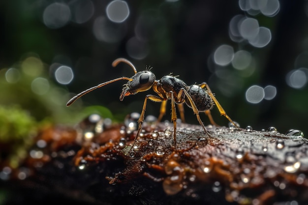 Foto de formiga de tiro macro