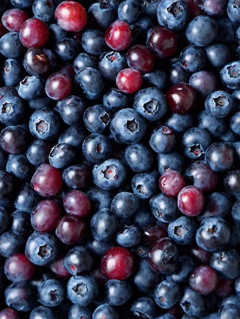 Foto de frutas de fundo de mirtilo