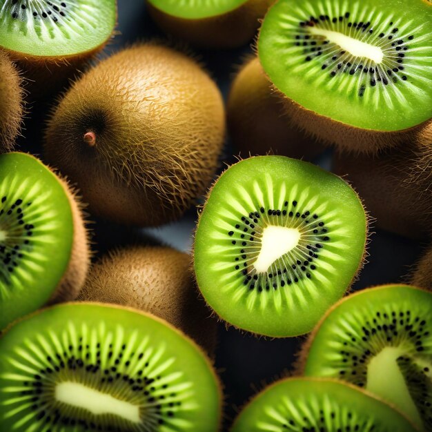 Foto foto de fruto de kiwi isolado em fundo