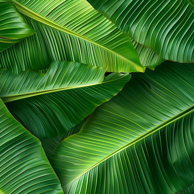 Foto de fundo de folha de banana verde