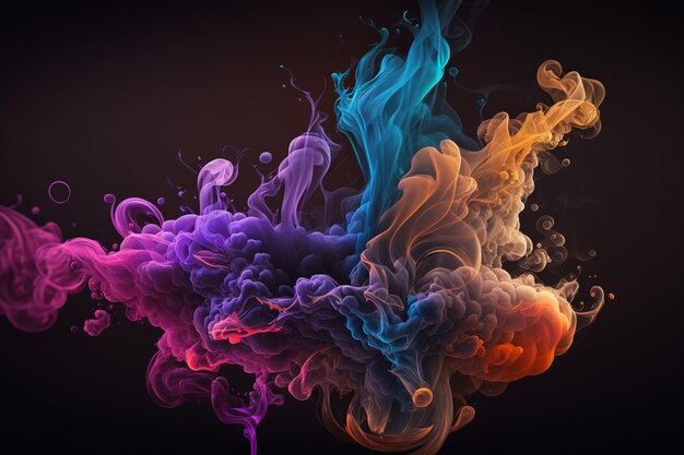 foto de fundo de fumaça colorida