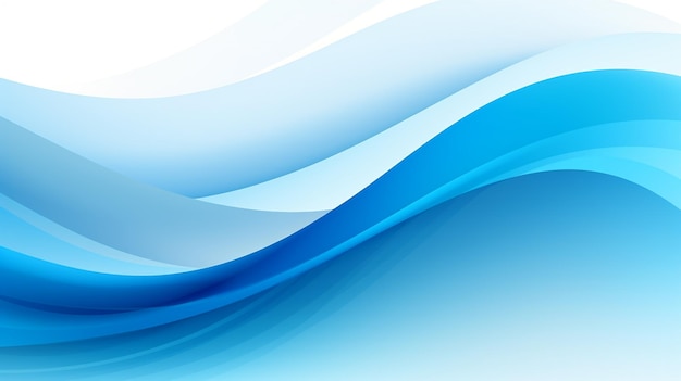 Foto de fundo de ondas azuis fundo de ondas azul para design AI Generado