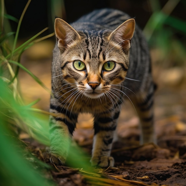 foto de gato tiro completo de alta qualidade hdr 16k ultra hd selvagem