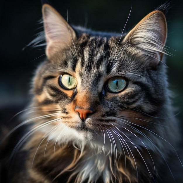 foto de gato tiro completo de alta qualidade hdr 16k ultra hd selvagem