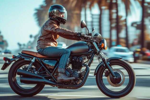 Foto foto de homens a andar de motocicleta