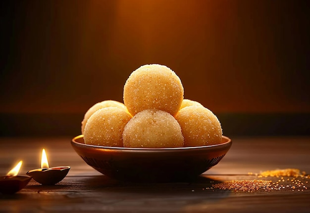 Foto de laddoo laddu motichoor laddu doces tradicionais indianos