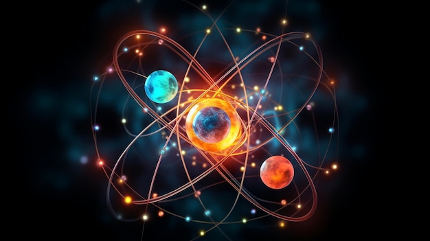 Foto de ligações atômicas