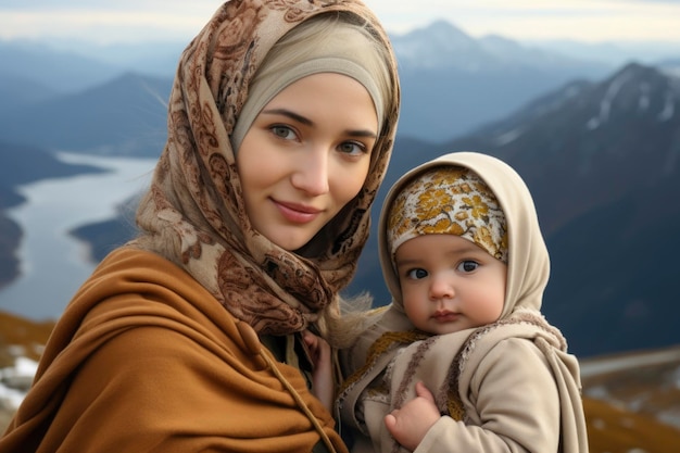 Foto de mãe que trabalha