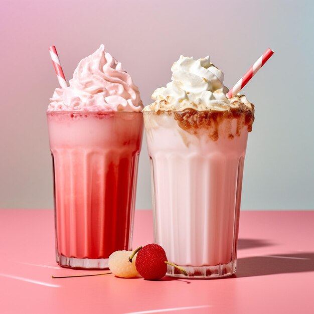 Foto de milkshake frio de verão