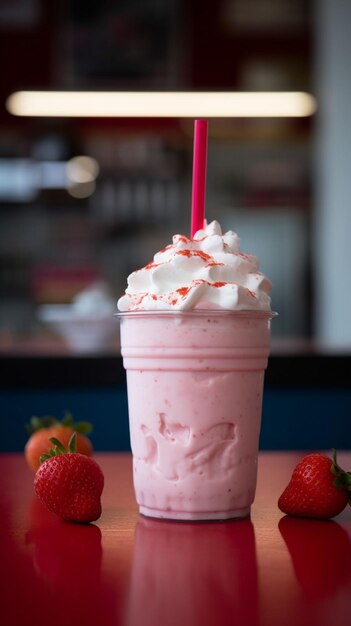 Foto de milkshake frio de verão