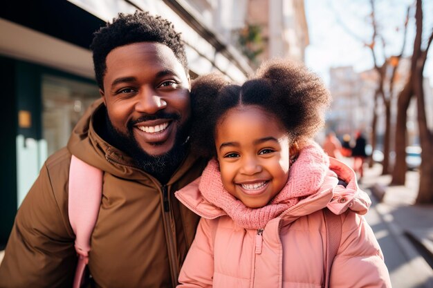 foto de pai e filha felizes