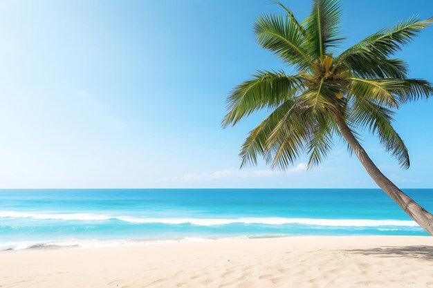 Foto de paisagem de praia com areia branca em pó