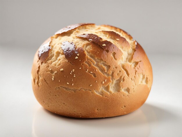 Foto foto de pão de leite fofinho caseiro em um fundo claro