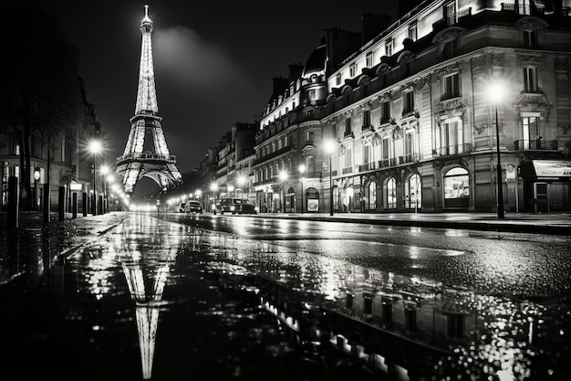 Foto de Paris em preto e branco