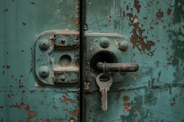 Foto de perto da porta da cela da prisão