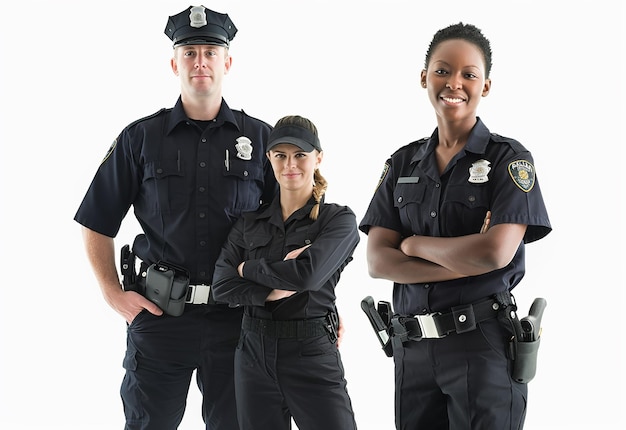 Foto foto de policiais do sexo masculino e feminino