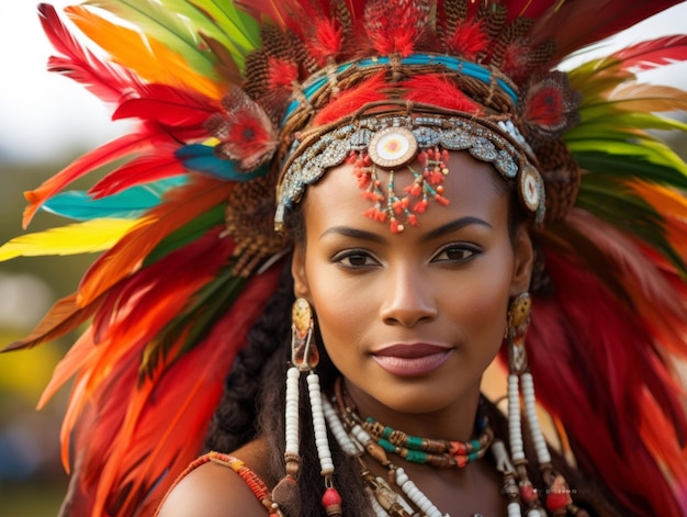 foto de pose dinâmica emocional mulher brasileira no outono