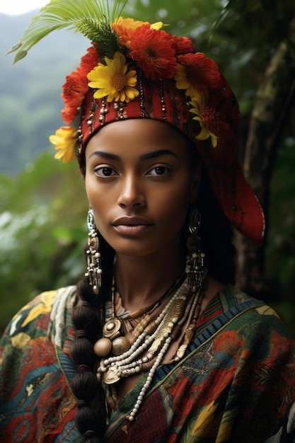 foto de pose dinâmica emocional mulher brasileira no outono