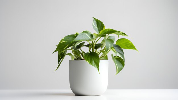 Foto de Pothos em vaso minimalista como planta de casa para decoração de casa