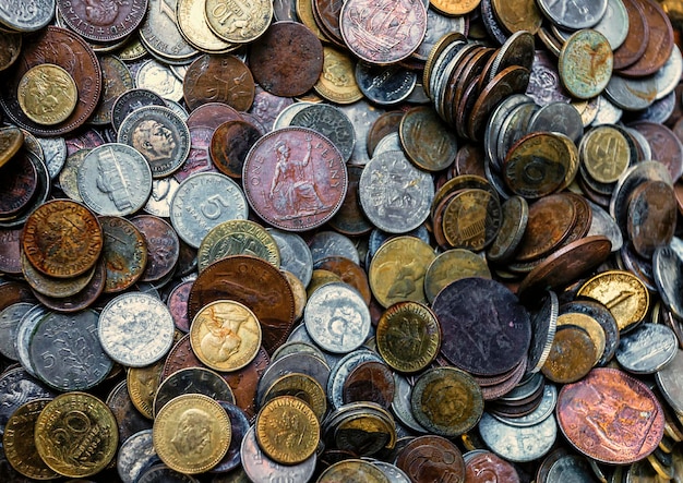 Foto de quadro completo de moedas
