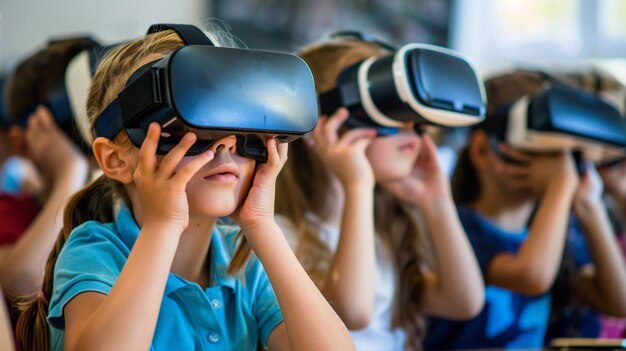 Foto foto de realidade virtual na educação moderna uma mudança de jogo