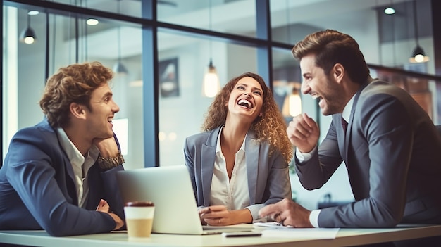 Foto de reunião de negócios e pessoas fazendo e discutindo