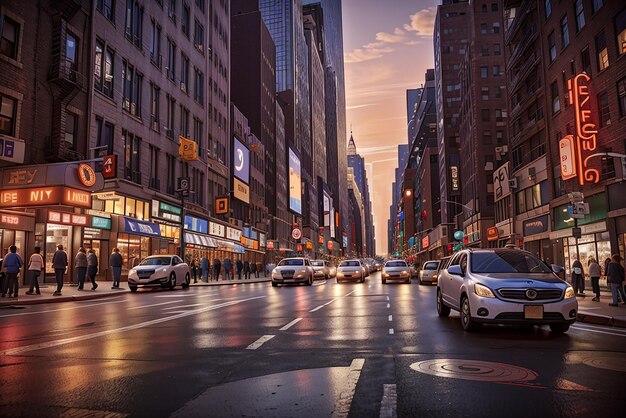 Foto de rua em Nova Iorque vista bonita