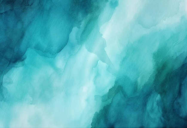 Foto de teal bleu gree mistura abstrata de textura de gradiente de aquarela e design de fundo