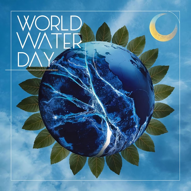 Foto de tipografia do Dia Mundial da Água
