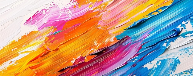 Foto de traços de pintura coloridos abstratos