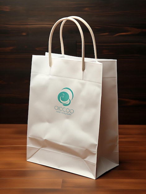Foto foto de transparent paper bag tote design clear com logo impresso pv concept design artesanato