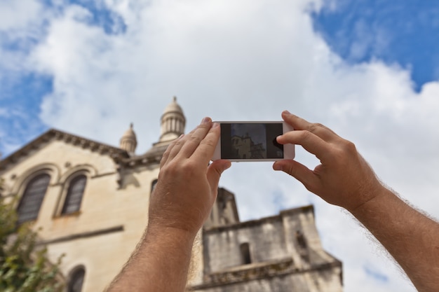 Foto foto de turista tomada de perigueux, frança