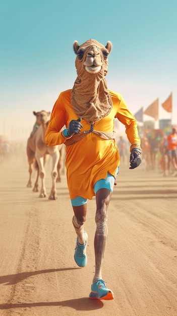 Foto foto de um camelo.