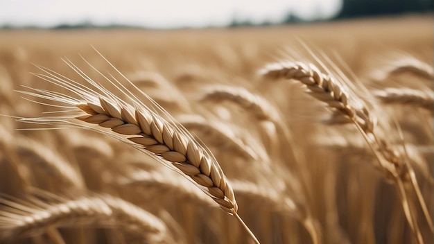 foto de um campo de trigo