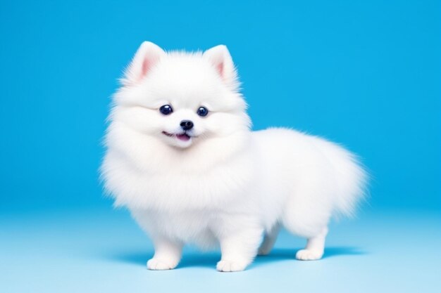 Foto de um cão da Pomerânia