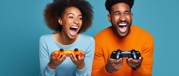 Foto foto de um homem de pele escura incrível pedindo à esposa para comprar jogos de vídeo playstation como presente de natal