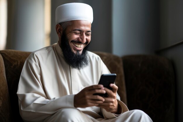 Foto foto de um homem sorridente